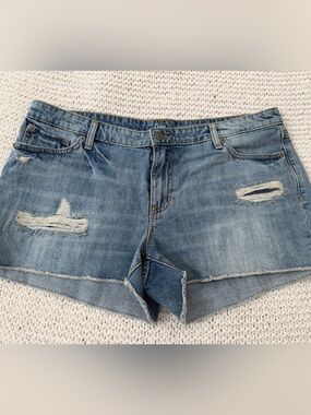 GAP Light Blue Denim Boyfriend Shorts